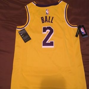 NBA NIKE Dry-fit Lakers Lonzo Ball #2 Swingman